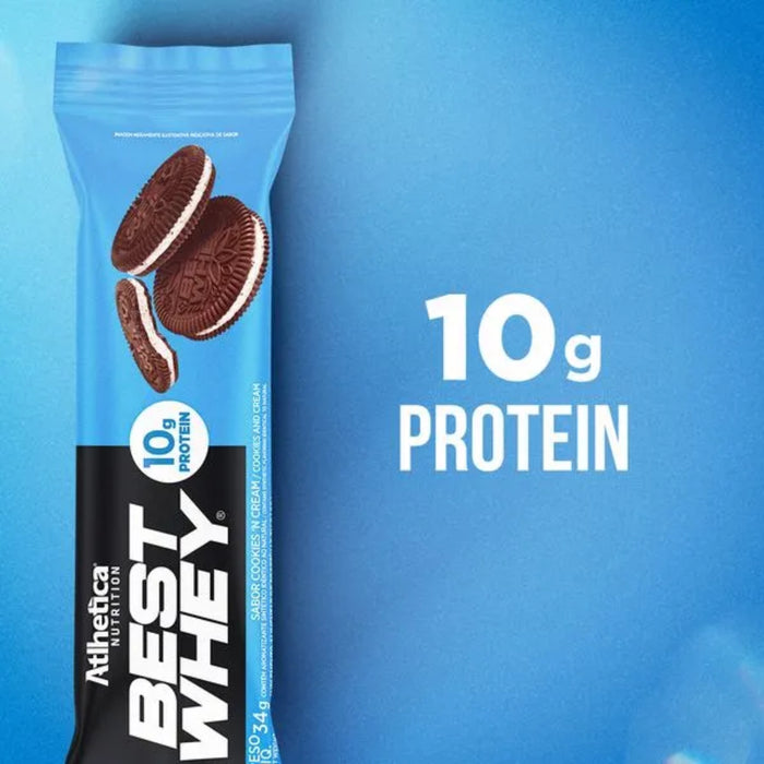 Barra De Proteína Best Whey Atlhetica Galletas Con Crema X 33G