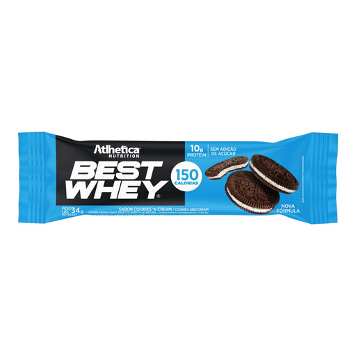 Barra De Proteína Best Whey Atlhetica Galletas Con Crema X 33G
