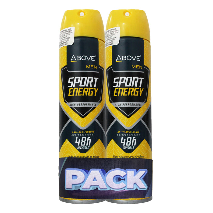 Desodorante Above 48H Men Sport Energy Pack X 2 Unidades