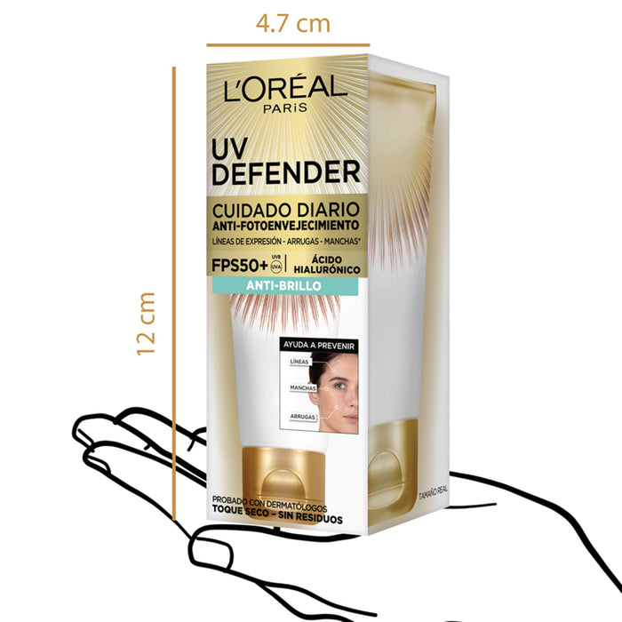 Protector Solar L'oréal Uv Defender - Toque Seco X 40G