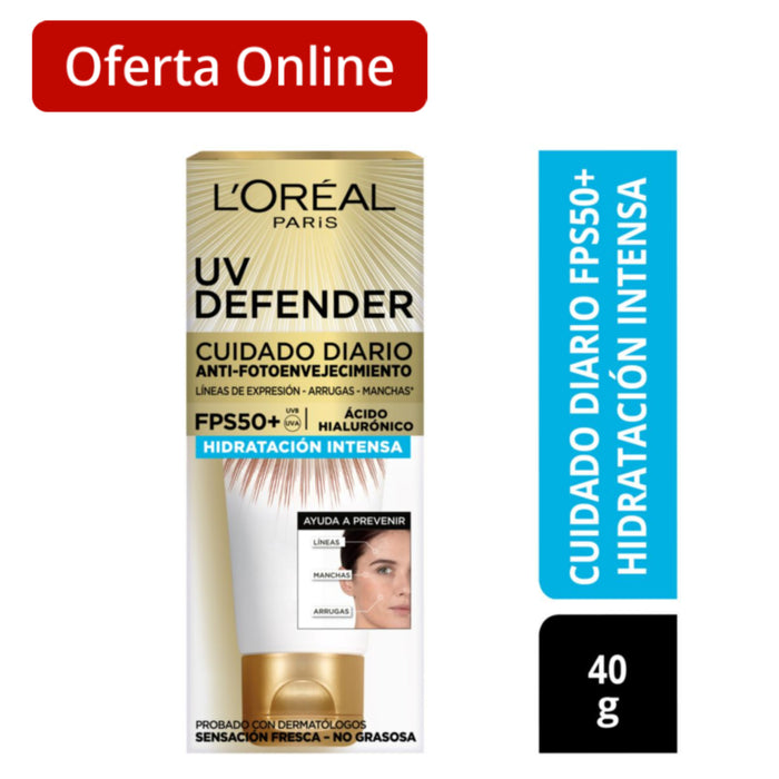 Protector Solar L'oréal Uv Defender - Sensación Fresca X 40G