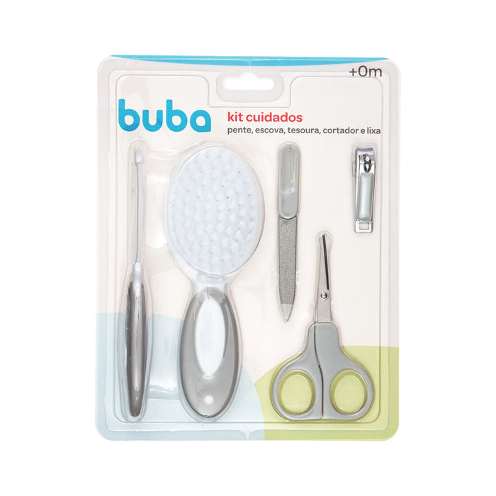 Set De Cuidado Para Bebé Buba +0M Gris