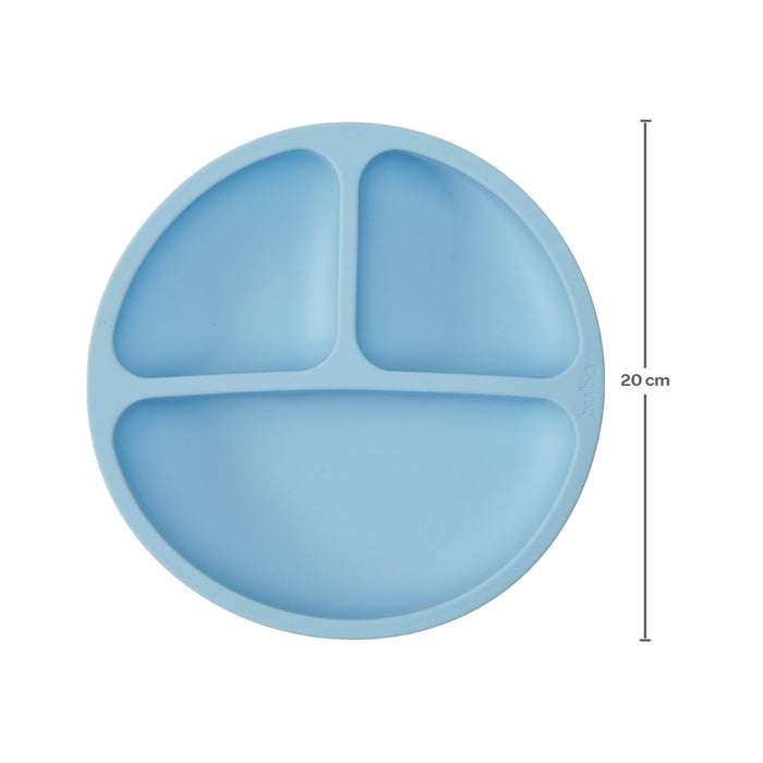 Plato De Silicona Con Ventosa Buba +6M Azul