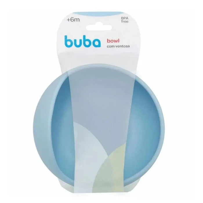 Bowl De Silicona Con Ventosa Buba +6M Azul