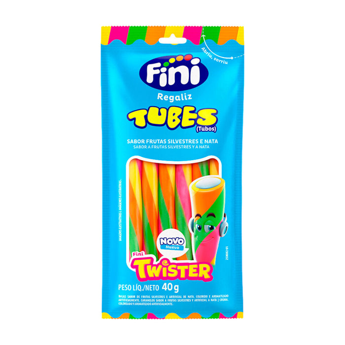 Gomitas Fini Tubes Frutas Silvestres y Nata 40g.