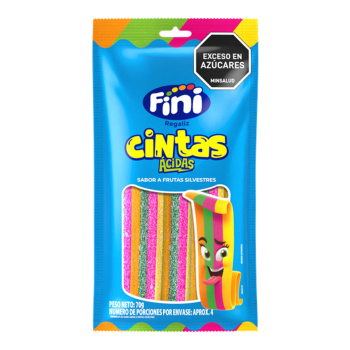 Fini Regaliz Cintas Acidas Frutas Silvestres X70g