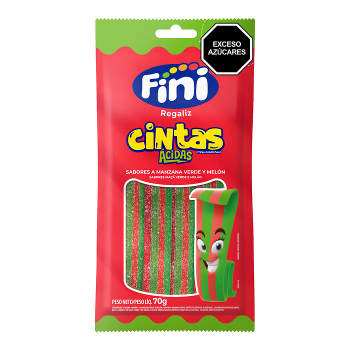 Cintas Fini Manzana Verde Y Melón Ácidas X 70G