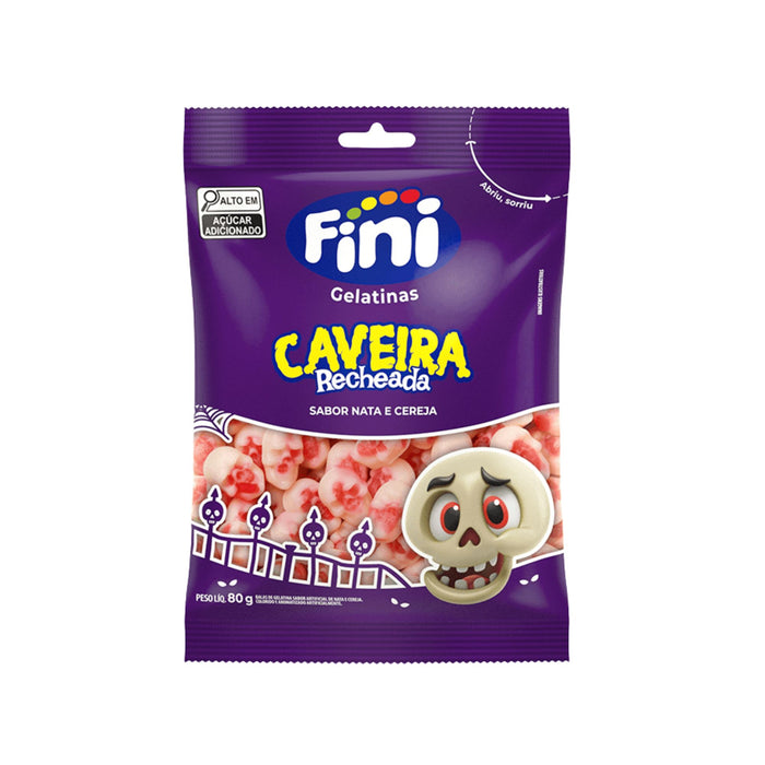Caramelos De Gelatina Fini Calavera Rellena X 80G