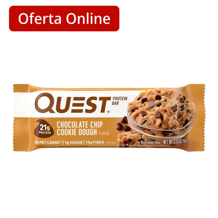 Questbar Protein Bar Chocochip Barra De Proteina X 60G