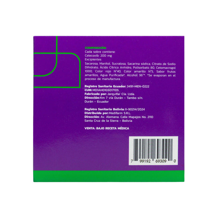 Coxifast Celecoxib 200Mg X Sobre