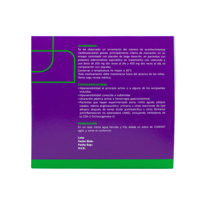 Coxifast Celecoxib 200Mg X Sobre