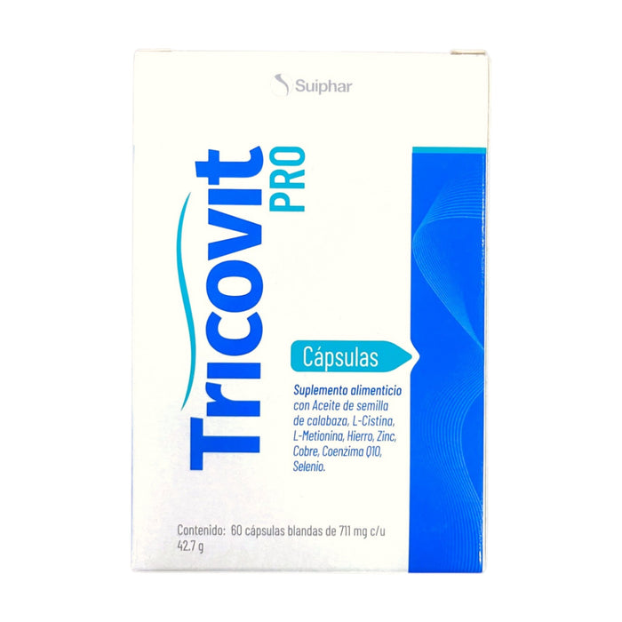 Suplemento Alimenticio Tricovit Pro X 60 Capsulas Blandas