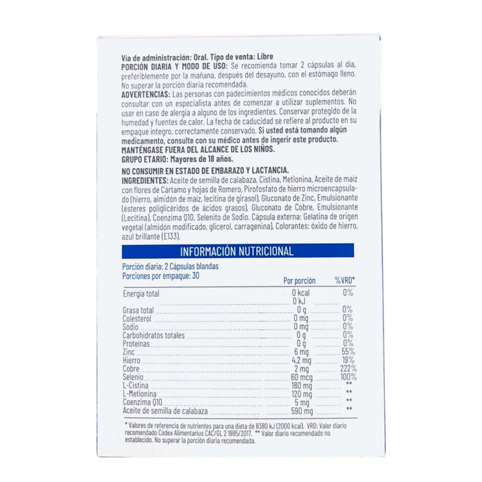Suplemento Alimenticio Tricovit Pro X 60 Capsulas Blandas