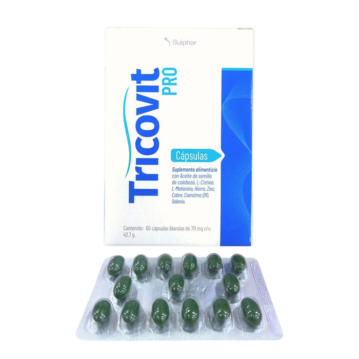 Suplemento Alimenticio Tricovit Pro X 60 Capsulas Blandas