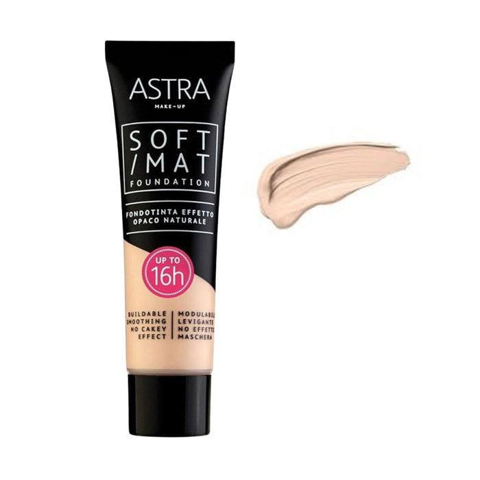 Base De Maquillaje Astra Soft Mat Foundation N02 Butter X30ml