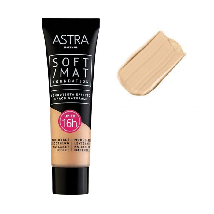 Base De Maquillaje Astra Soft Mat Foundation Nro. 03 Sand X 30Ml