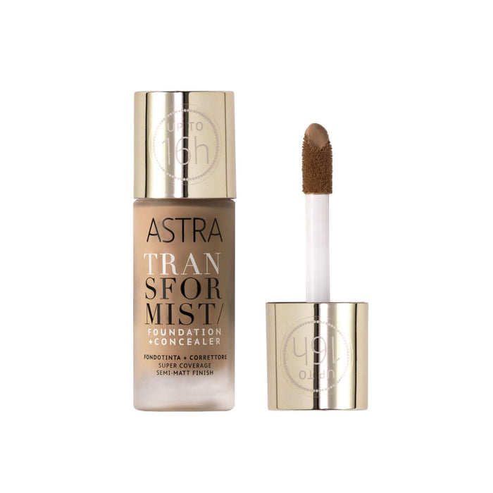 Base Y Corrector Astra Transformist Found Conce Nro. 05W Caramel X 18Ml