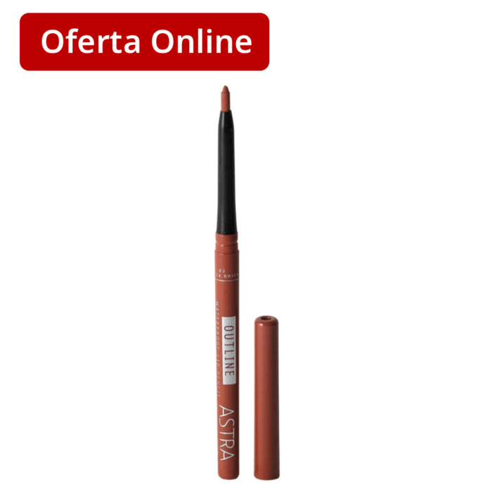 Lápiz Labial Astra Outline Waterproof Lip Pencil Nro.03 Quick