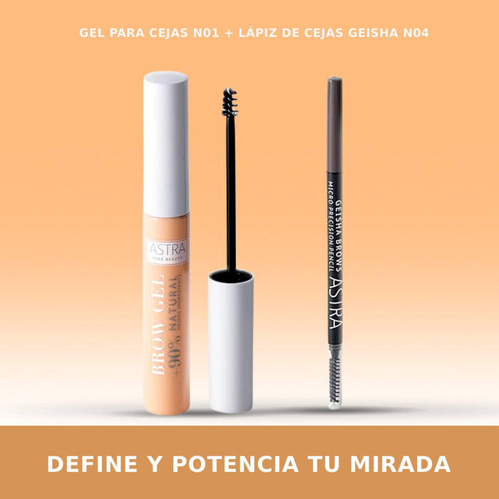 Lápiz De Cejas Astra Geisha Brows Precision Nro. 04 Taupe