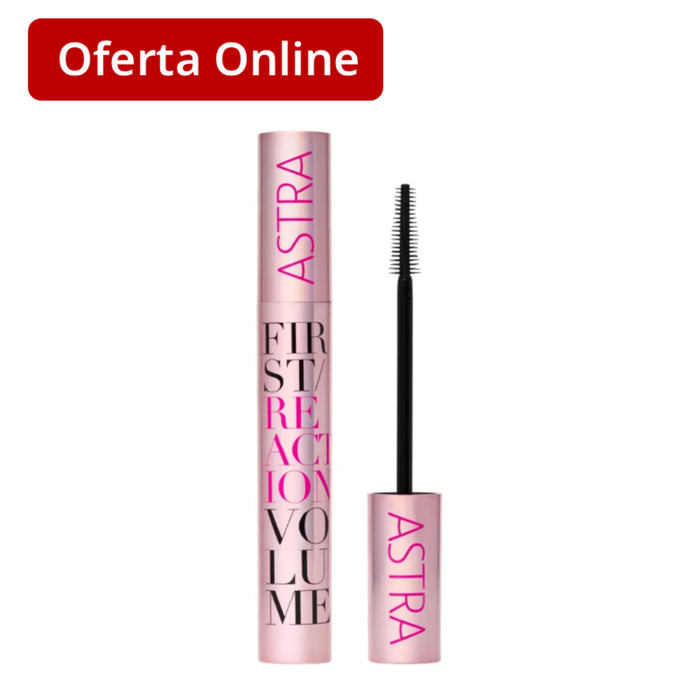 Máscara De Pestañas Astra First Reaction Volume Nro. 01 Black X 8.5Ml