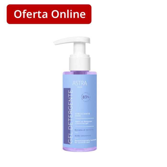 Gel Limpiador Desmaquillante Facial Astra Skin Gel Struccante Viso X 100Ml