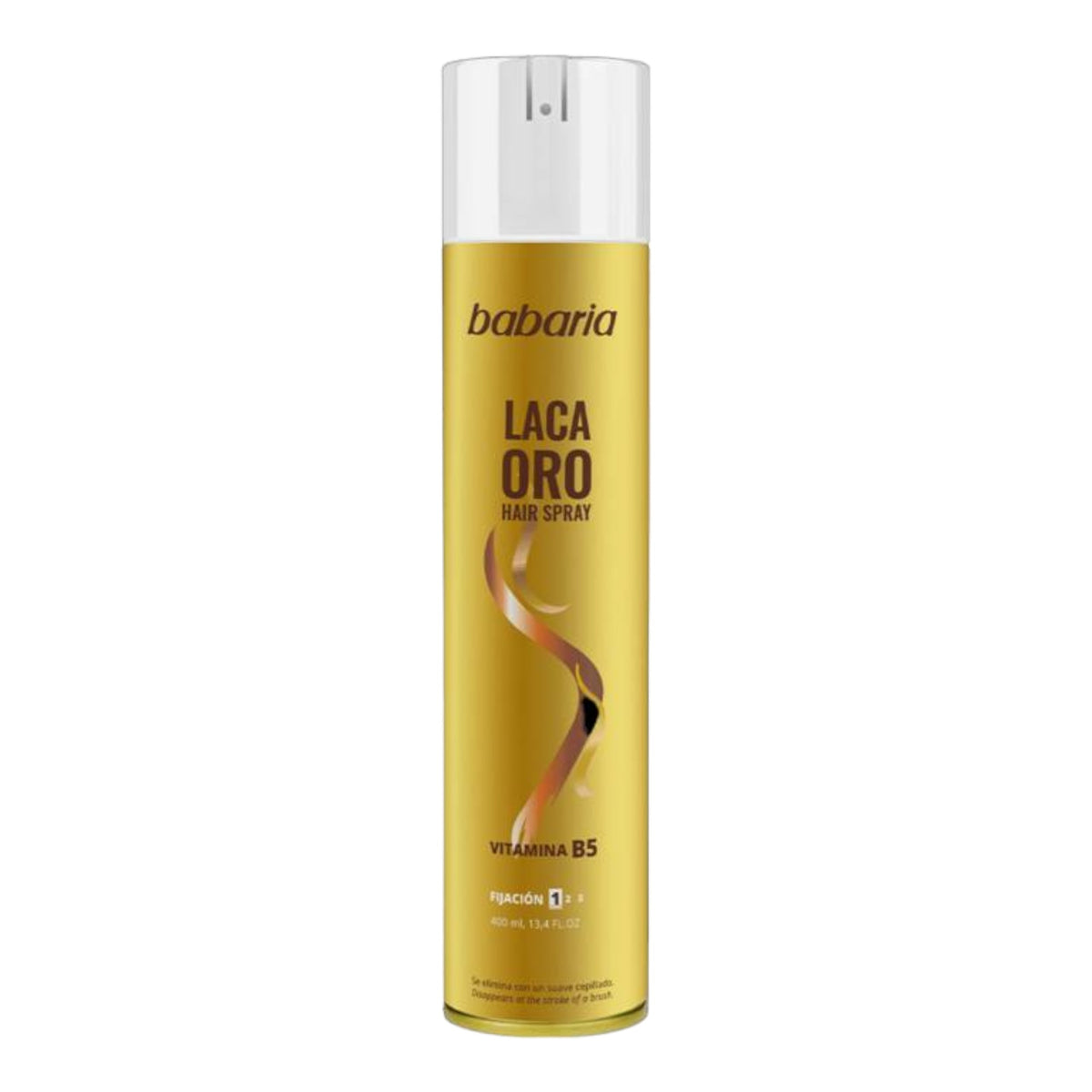 Glossy Babaria Laca Oro bottle, embodying the shine of a winning Oilers night