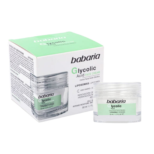 Crema facial Babaria ácido glicólico 50ml