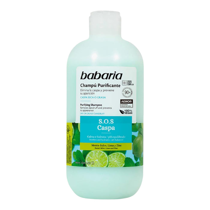 Shampoo Purificante Babaria S.O.S Caspa X 500Ml