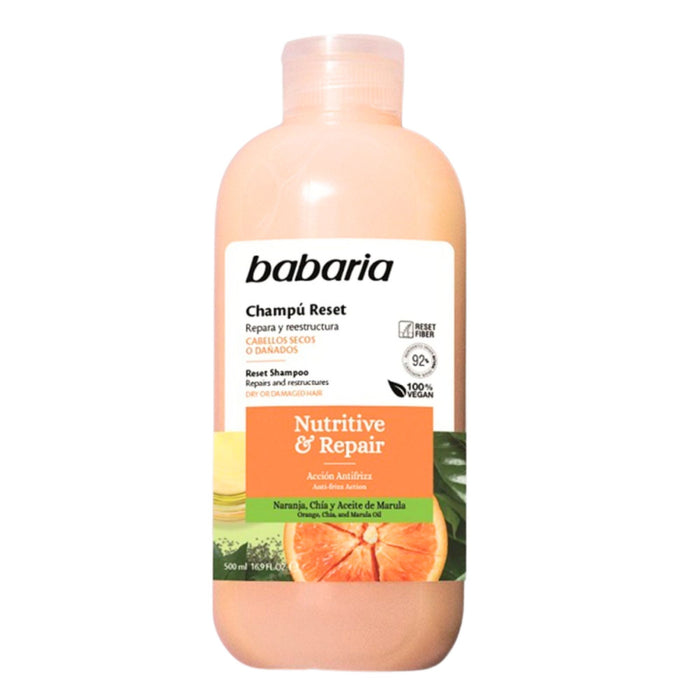 Shampoo Babaria Reset Nutritiva & Reparadora X 500Ml