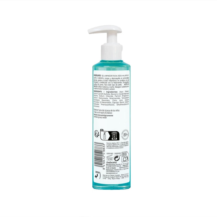 Gel Limpiador Facial Babaria Ácido Hialuronico X 200Ml