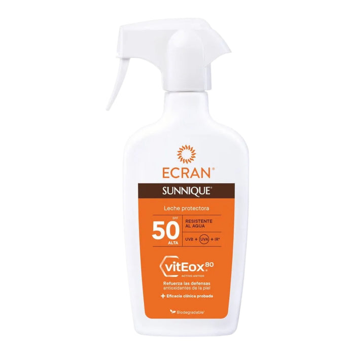 Leche Protectora Ecran Sunnique Spf 50 Pistola X 270Ml