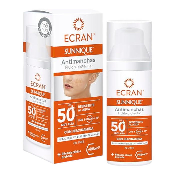 Protector Solar Ecran Sunnique Anti Manchas Spf 50+ X 50Ml