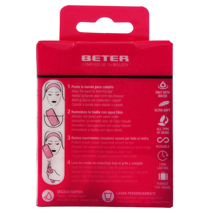 Toalla Desmaquilladora Y Banda Para El Cabello Beter