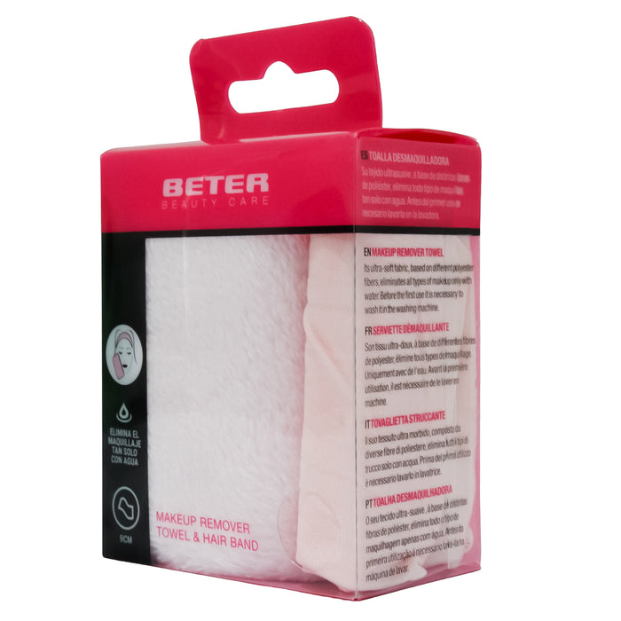 Toalla Desmaquilladora Y Banda Para El Cabello Beter