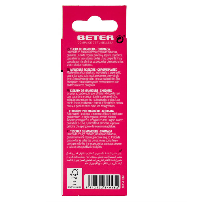 Beter Tijera Curva Manicura Pieles