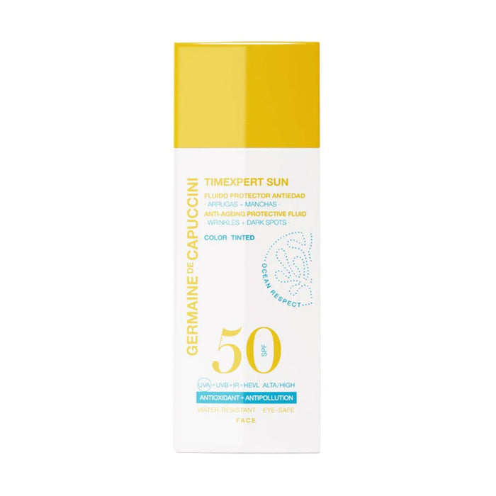 Fluido Protector Antiedad Con Color Spf 50 Germaine De Capuccini X 50 Ml