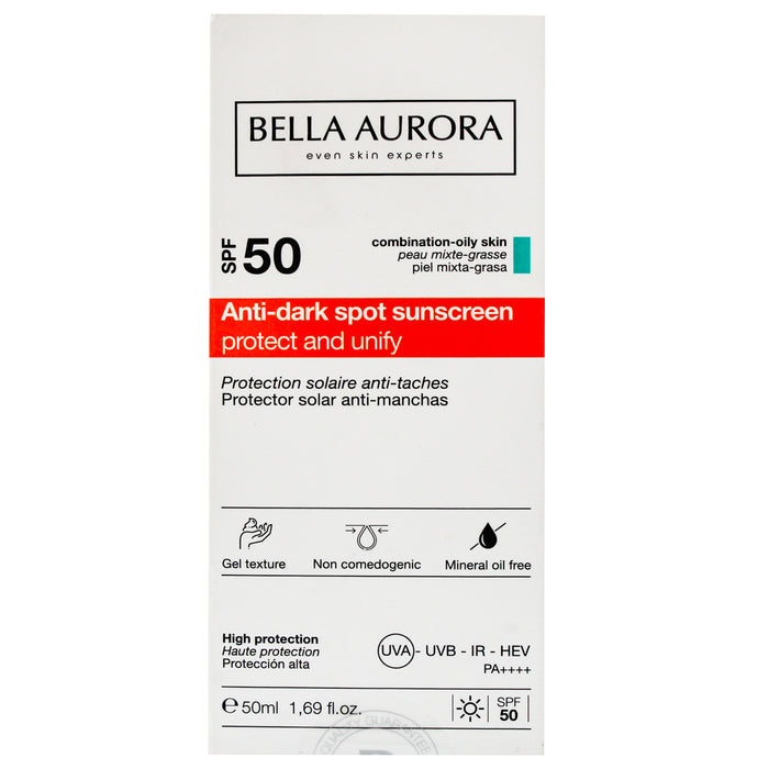 Bella Aurora Protector Solar Anti Manchas Piel Grasa Spf50