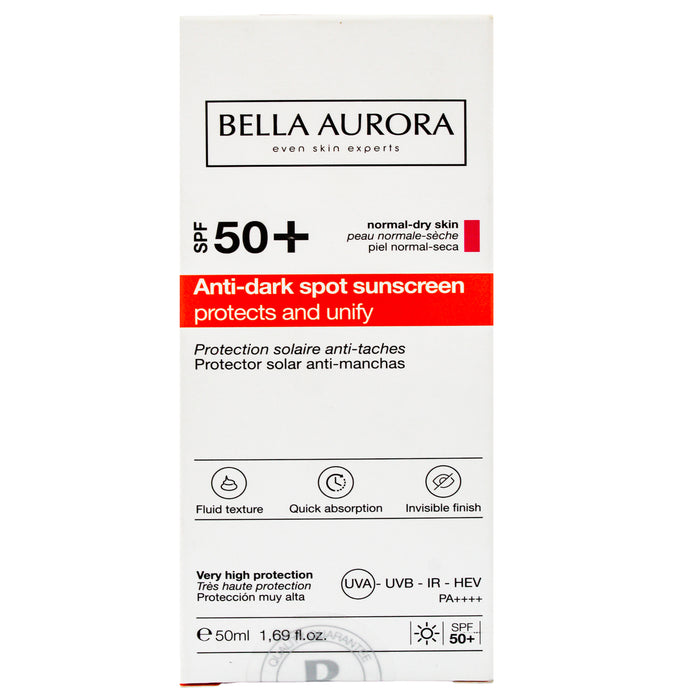 Bella Aurora Protector Solar Anti Manchas Piel Seca Spf50