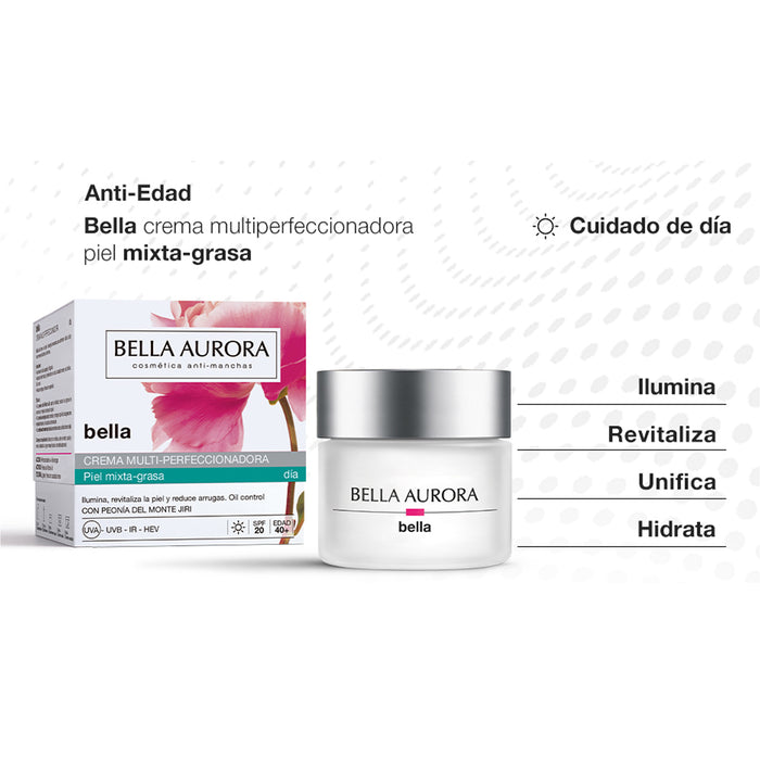 Crema De Dia Bella Para Piel Mixta - Grasa Aurora Spf 20 X 50Ml