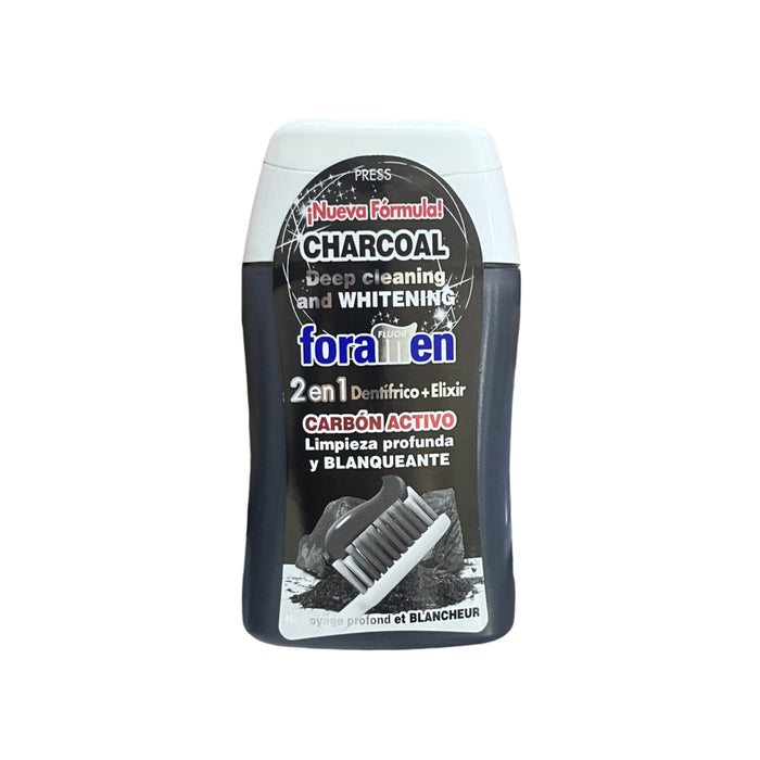 Dentífrico + Elixir Foramen 2 En 1 Charcoal X 100Ml