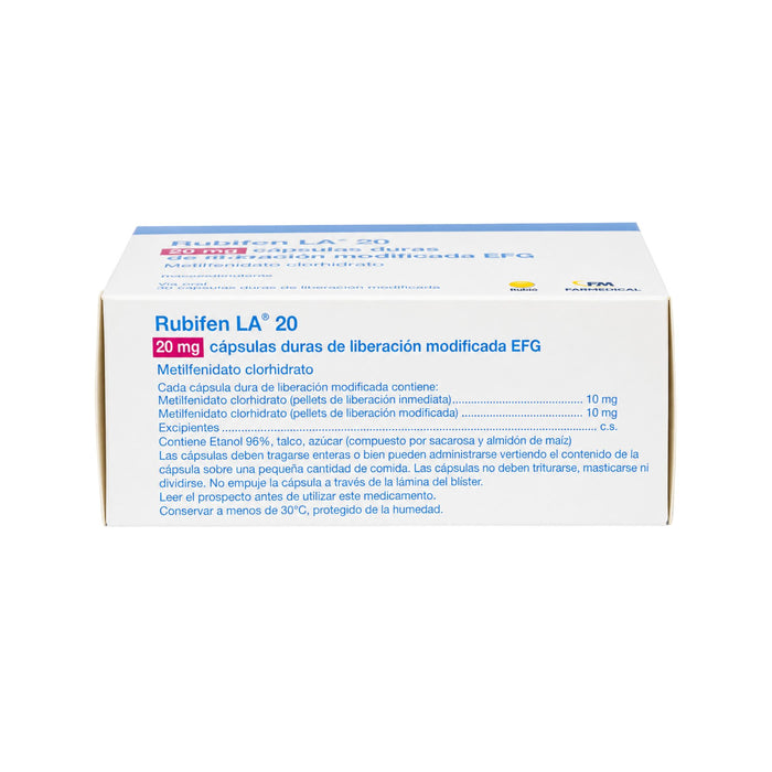 Rubifen La 20Mg Metilfenidato X Capsula
