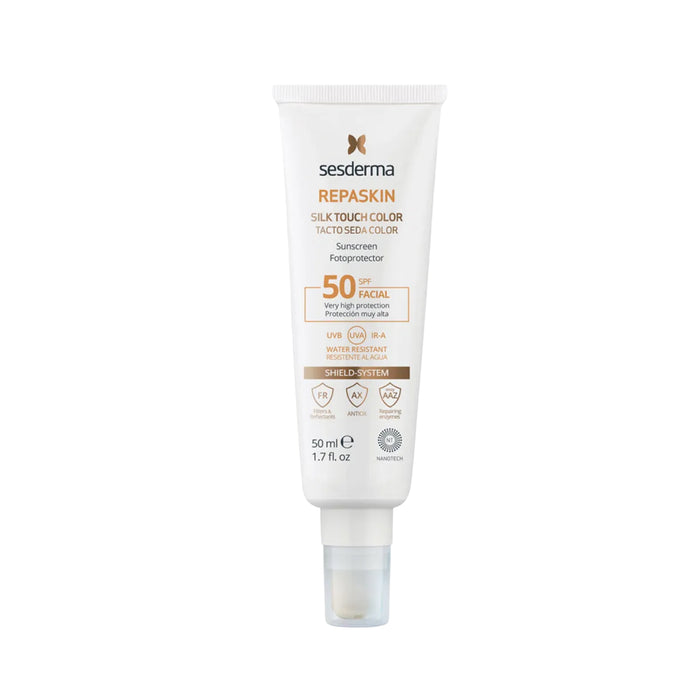 Fotoprotector Sesderma Repaskin Spf 50 Facial Tacto Seda Color X 50Ml