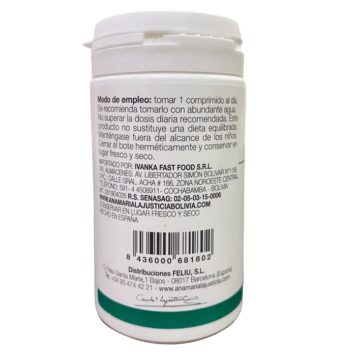 La Justicia Algas Sabor Limon Frasco X 104 Comprimidos