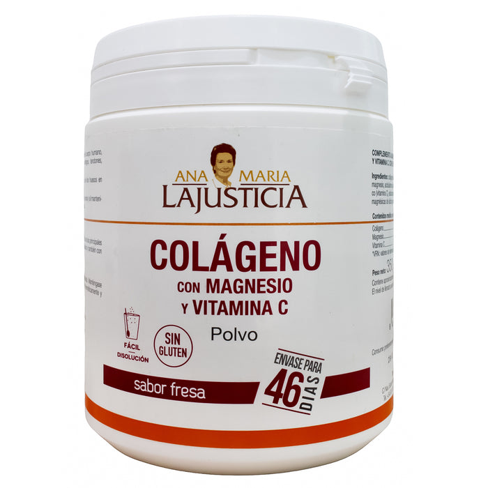 La Justicia Colageno Con Magnesio Y Vitamina C Sabor Fresa X 350G