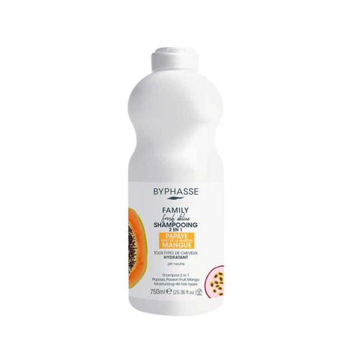 Shampoo 2 En 1 Byphasse Family Fresh Papaya / Mango X 750Ml