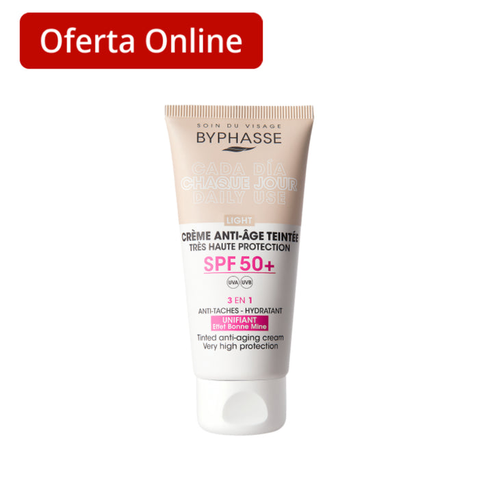 Crema Facial Byphasse Fps50+ Anti-Edad Light X50ml