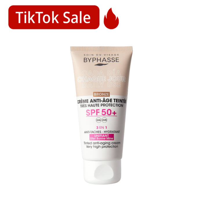 Crema Facial Byphasse Fps50+ Anti-Edad Bronze X50ml