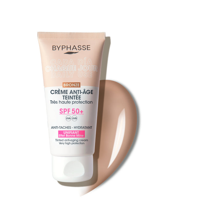Crema Facial Byphasse Fps50+ Anti-Edad Bronze X50ml