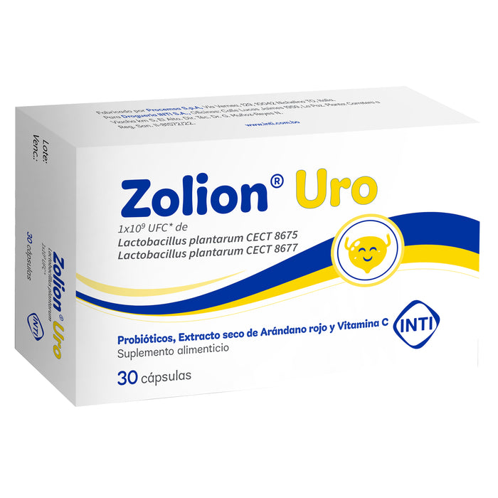 Zolion Uro Probioticos Arandano Vitamina C X Capsula