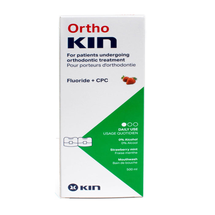 Ortho Kin Enjuague Bucal Fresa Mentolada X 500Ml